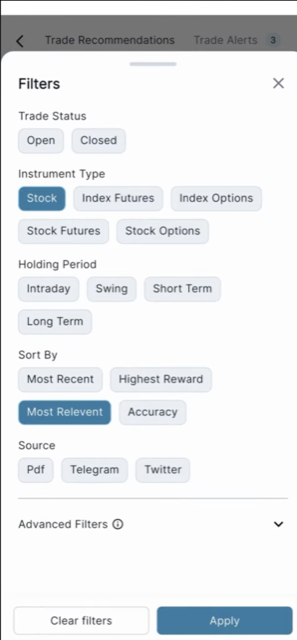 Filters & Search